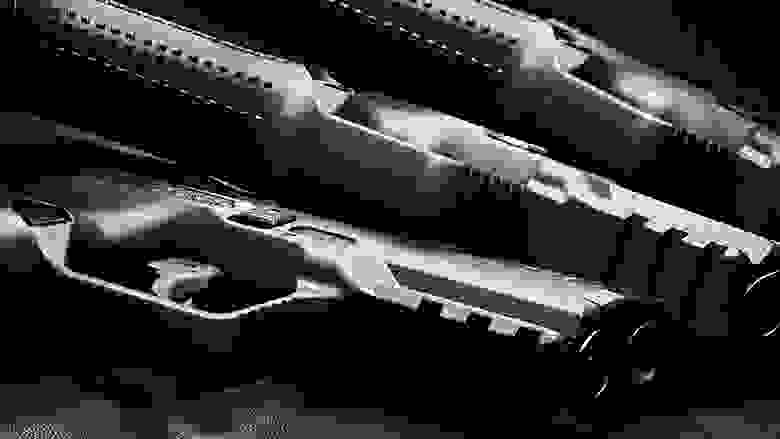 Artistic Photo of Three Firearms
