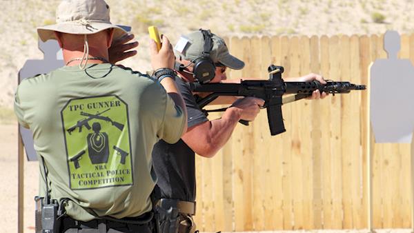 NRA Tactical Police Competitor on an Outdoor Range
