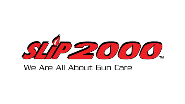 Slip 2000 We Are All About Gun Care Full Color Logo on a Transparent Background