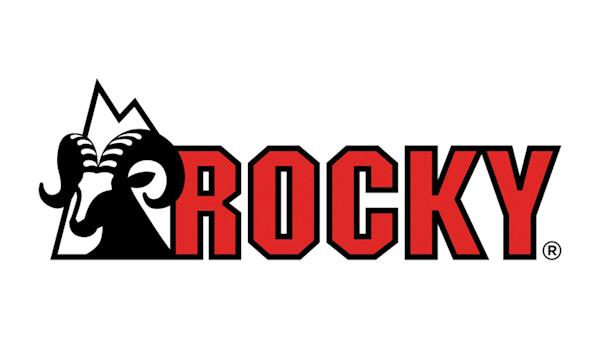 Full Color Rocky Boots Logo on an White Background